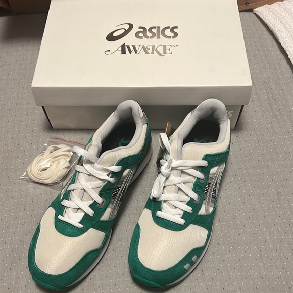 Brand New Sz 10 ASICS X Awake NY Gel Lyte 3 ‘ Green Tambourine w/ box - Picture 1 of 7